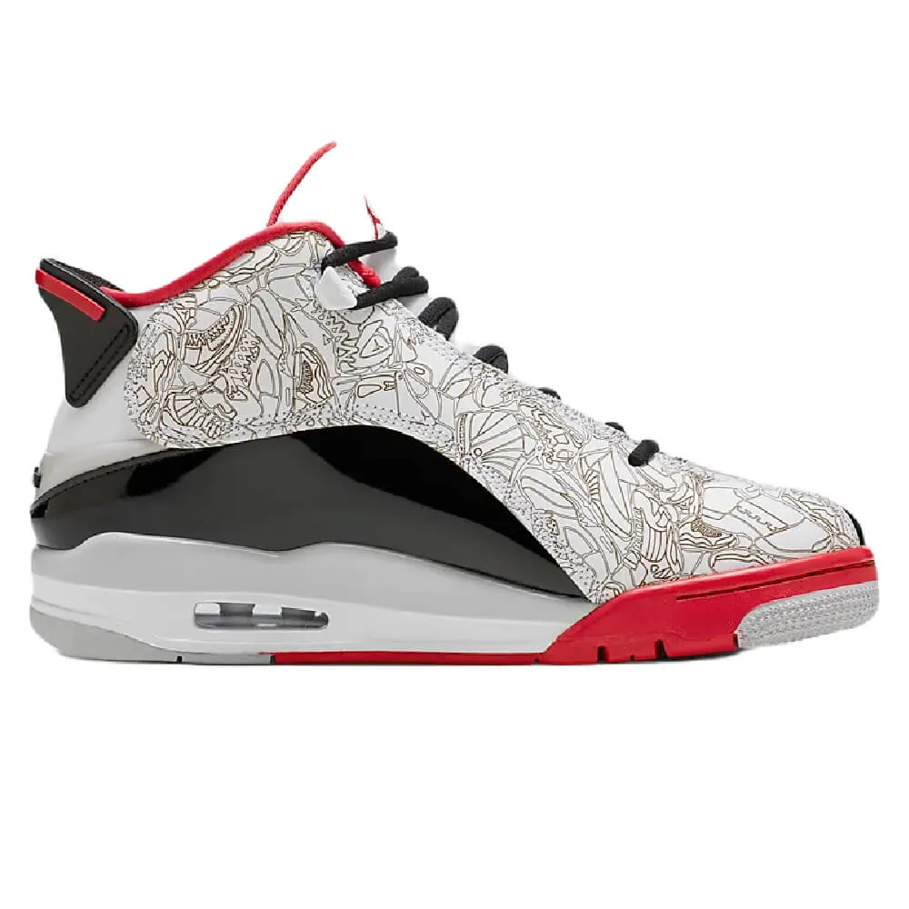 Nike Air Jordan Dub Zero Sneakers, Red/Black/White