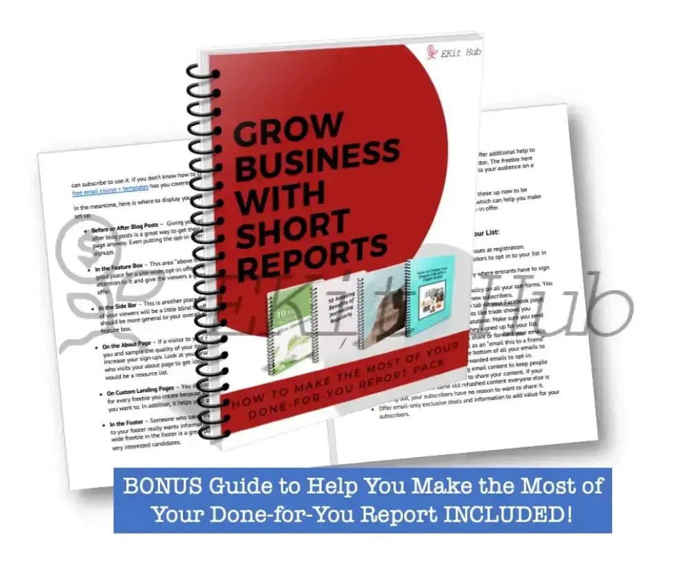 ON SALE - Developing Your Entrepreneurial Mindset PLR Report