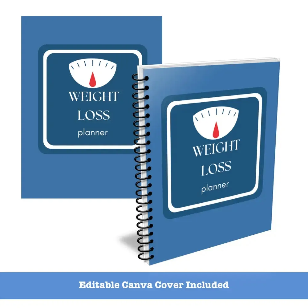 Premium Canva Weight Loss Planner - PLR Commercial-Use Rights