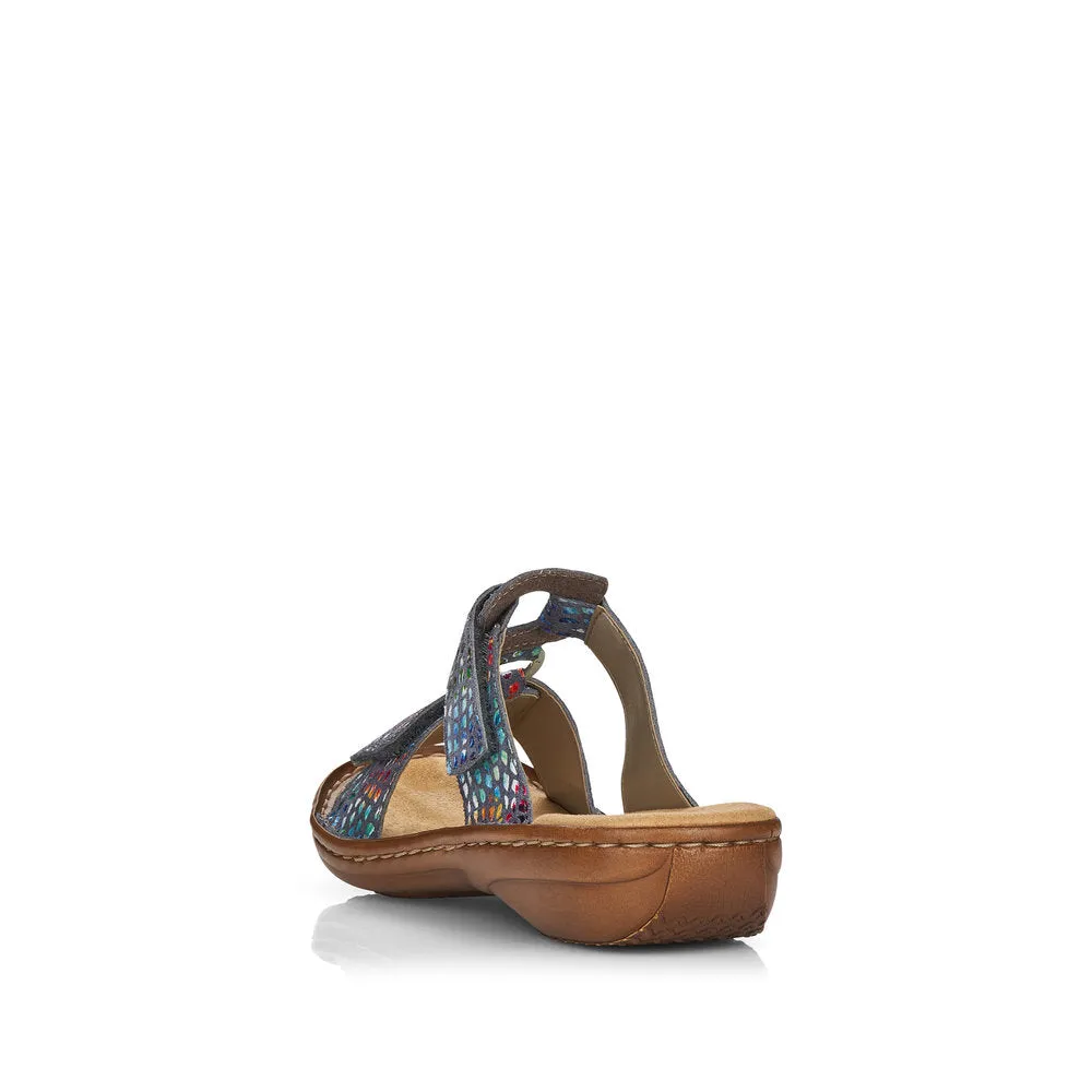 Rieker 608P9-10 Ladies Slip-on Sandals