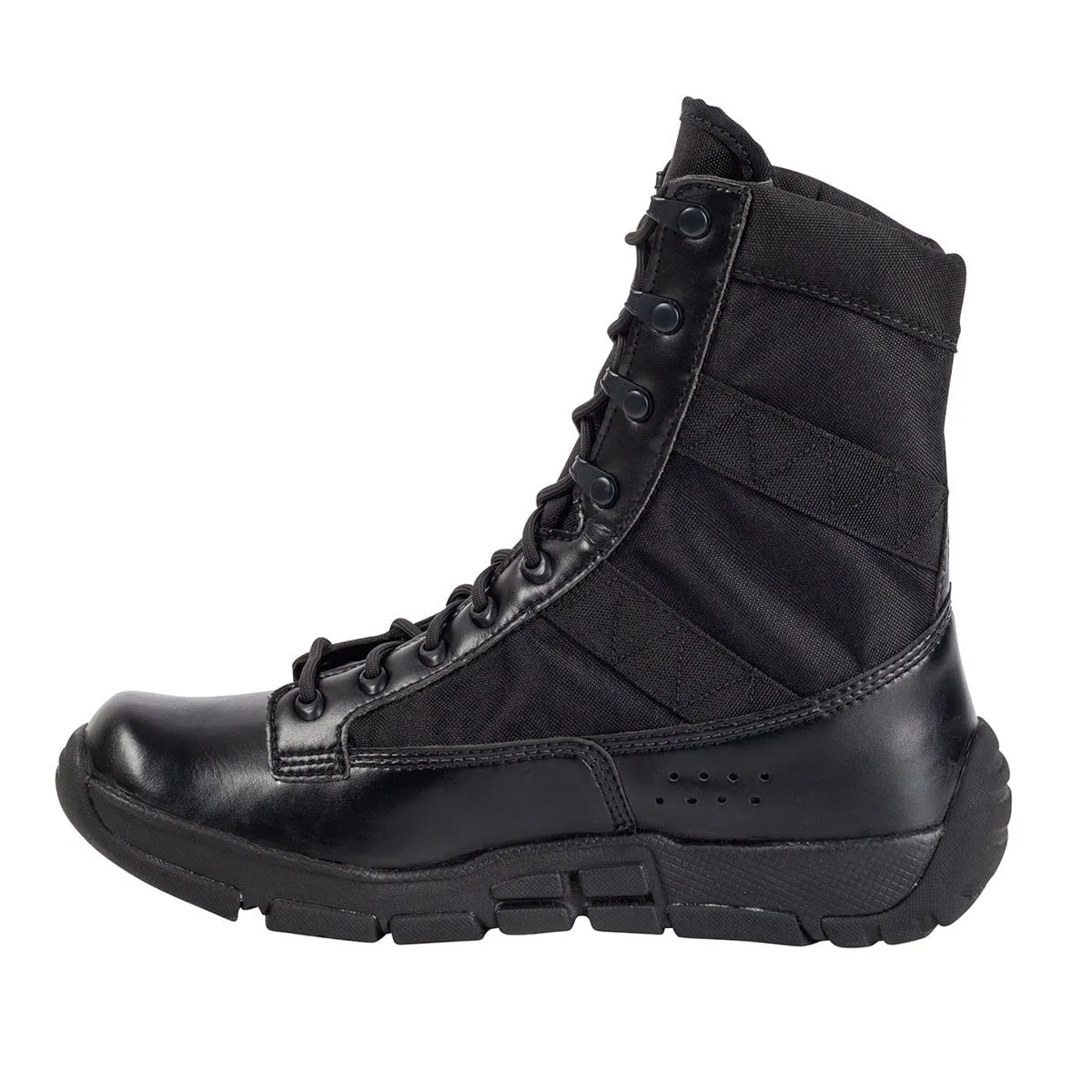 Rocky C4T Mens Black Leather Military Inspired Duty Boots