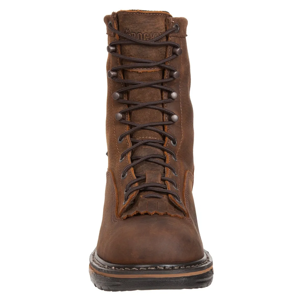 Rocky Mens Brown Leather Ironclad Waterproof Lacer Work Boots