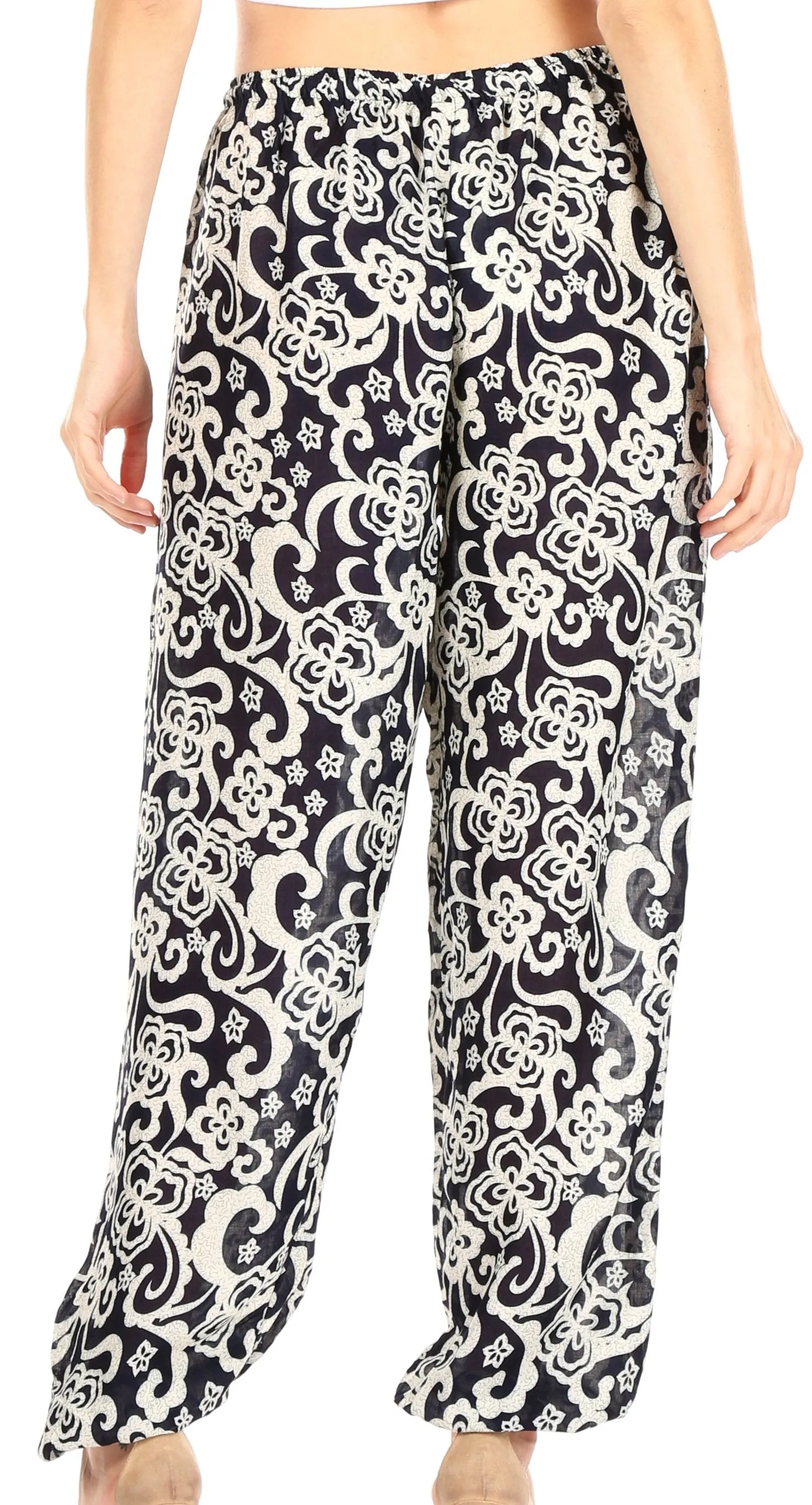 Sakkas Akilla Women's Loose Printed Yoga Elephant Pants Elastic Waist w/Pocket