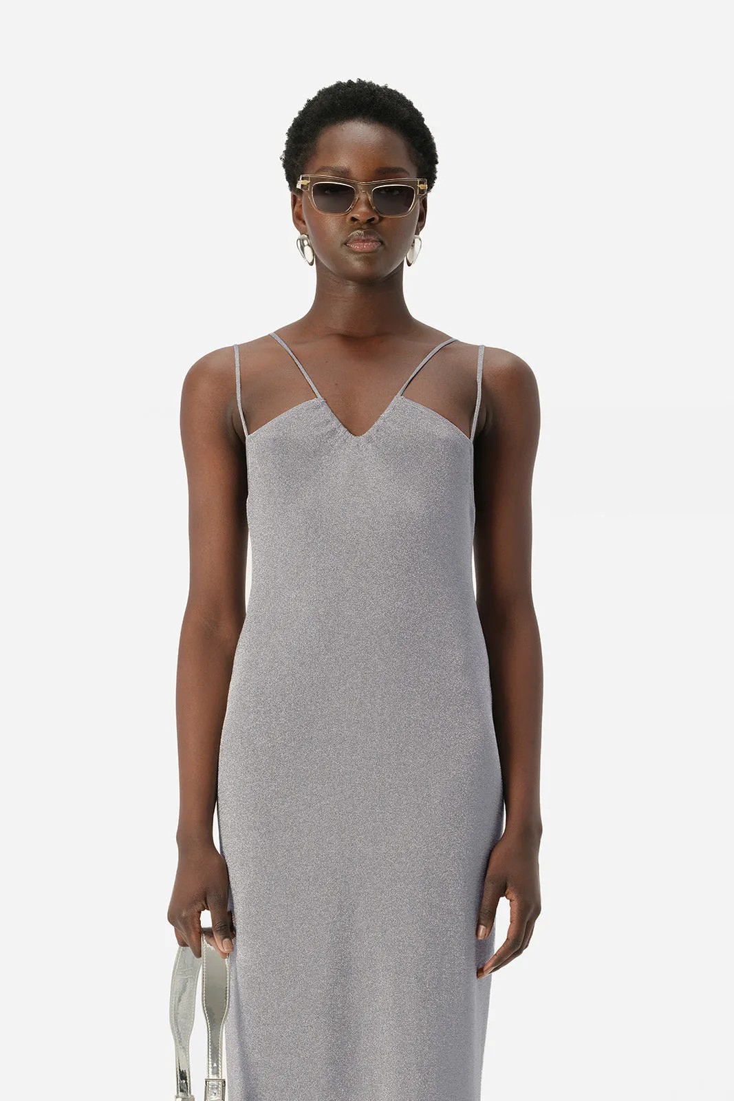 Selene Knit Dress Chrome