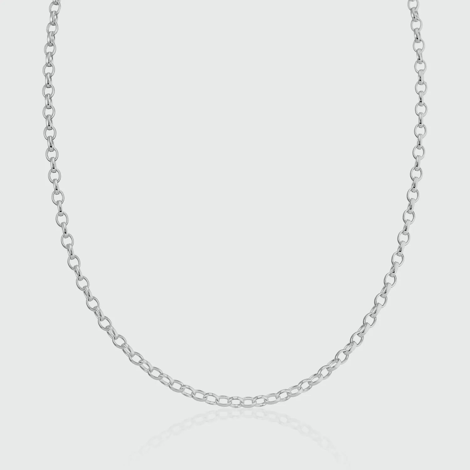 Shalcomb Sterling Silver Belcher Link Necklace