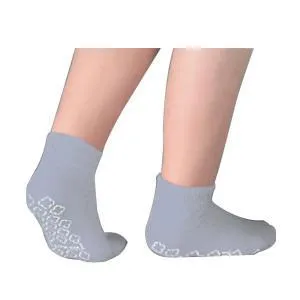 Single Tread Patient Safety Footwear with Terrycloth Interior, X-Large, Grey