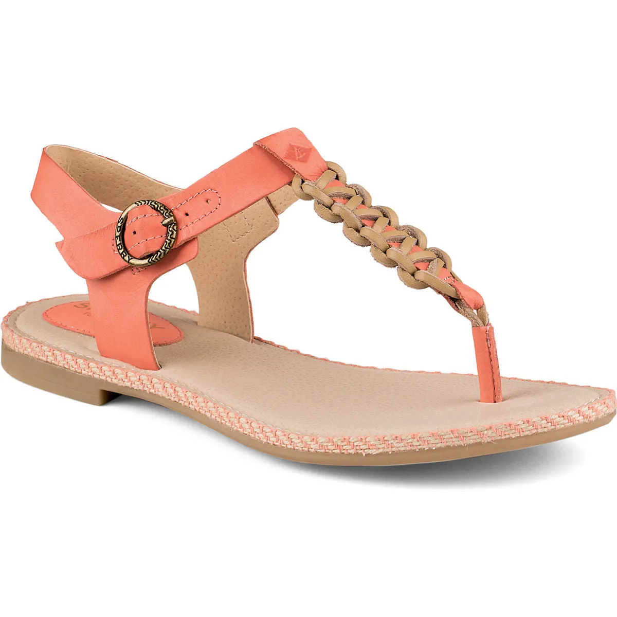 Sperry Women's Anchor Away Sandal/Coral-Tan