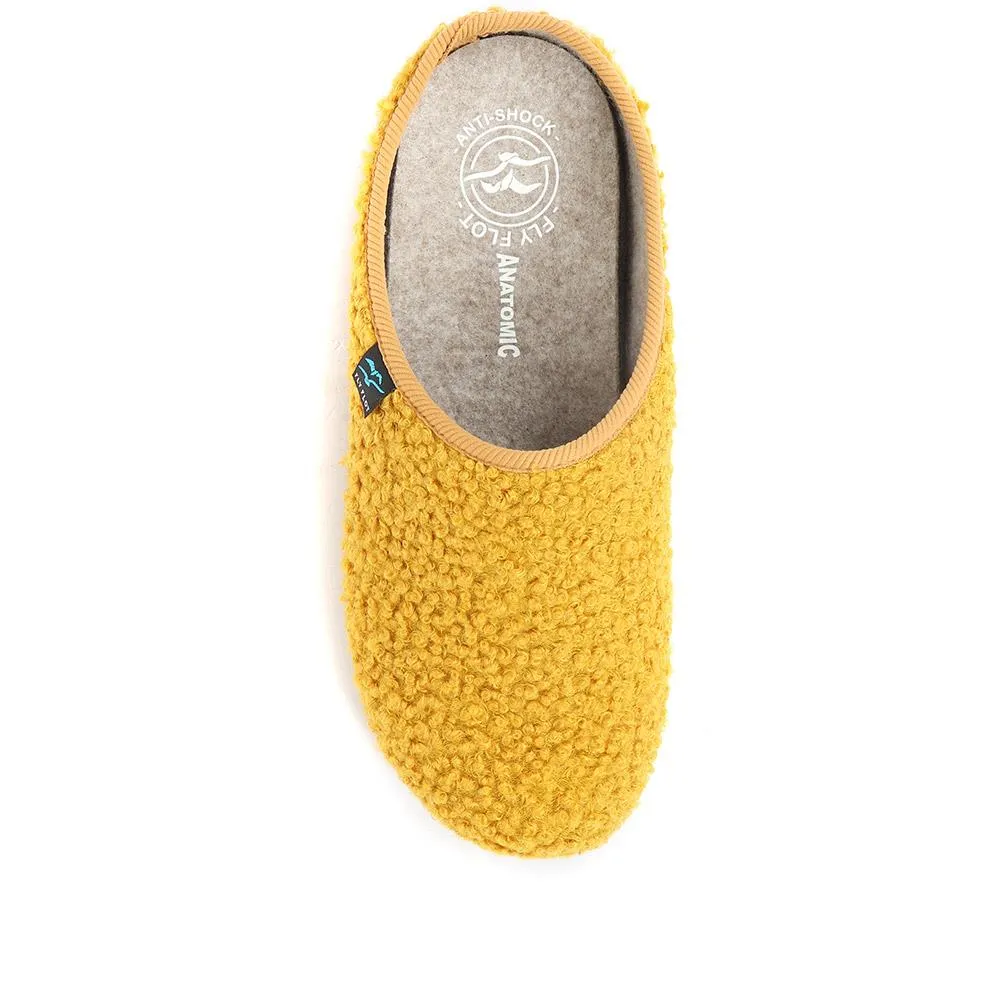 Textured Mule Slippers - FLY34037 / 320 217