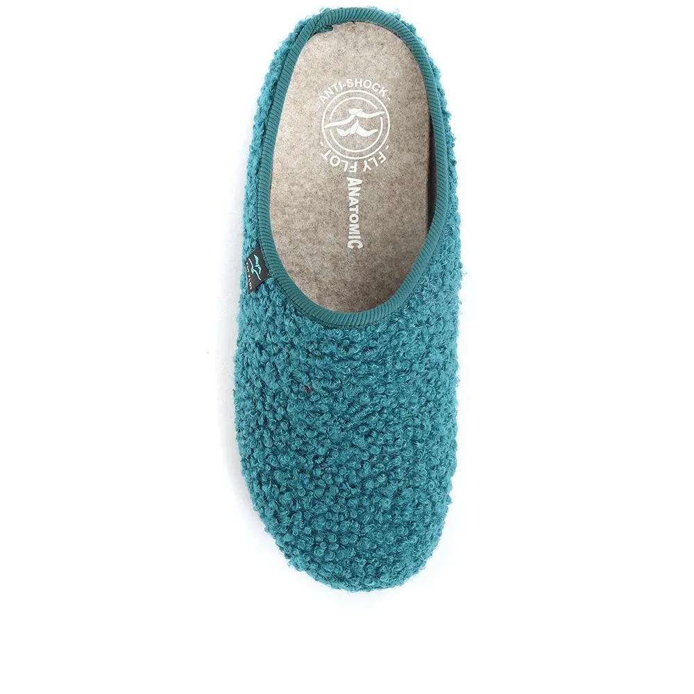 Textured Mule Slippers - FLY34037 / 320 217