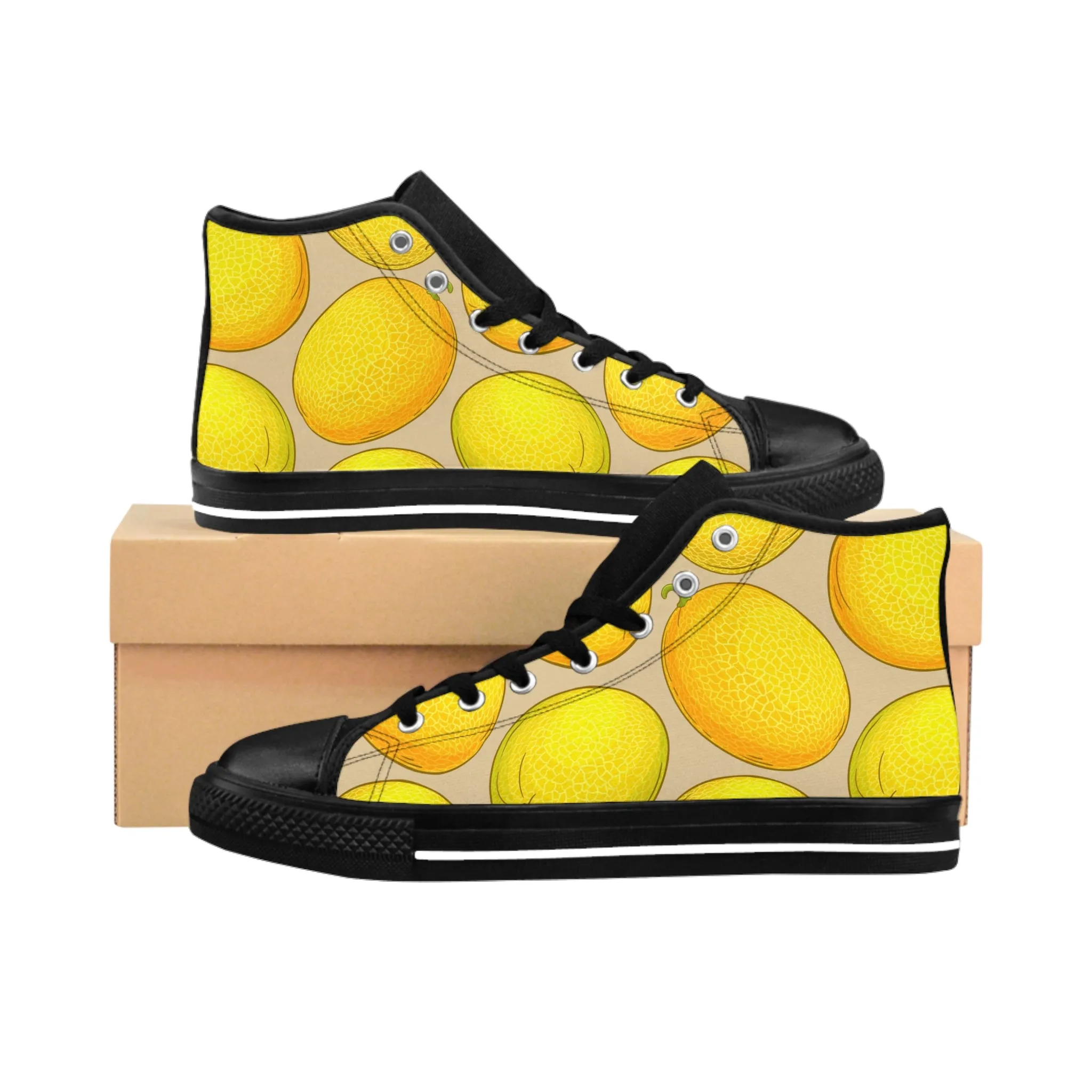 Yellow Melons Men's Classic Sneakers